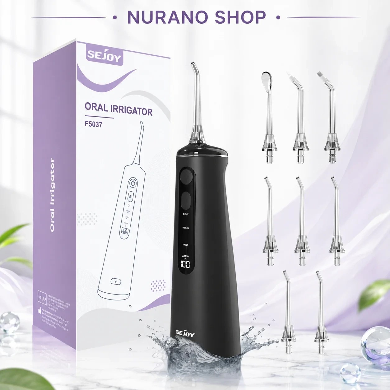 واترجت دندان sejoy مدل F5037 مخرن ۳۰۰میلی لیتر ضد